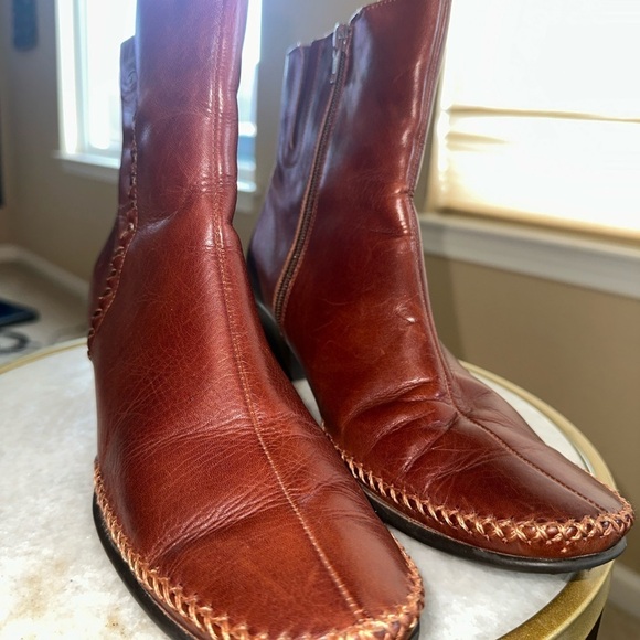 Pikolinos Brown Leather Ankle Boots with zipper - Size 39 - Picture 2 of 8